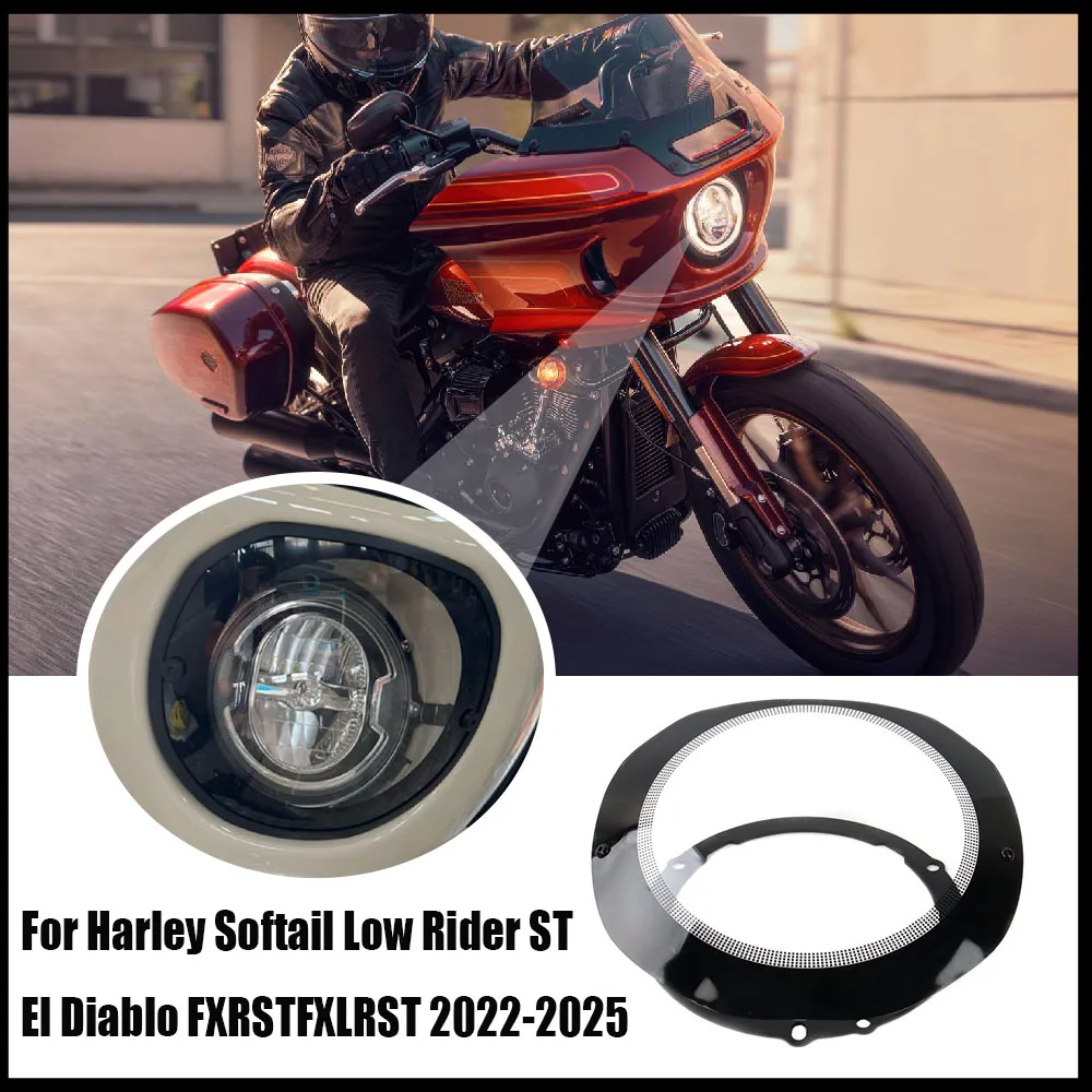 

Защитная крышка для дополнительного освещения мотоцикла, крышка передней фары для Harley Softail Low Rider ST El Diablo FXRST FXLRST 2022-UP