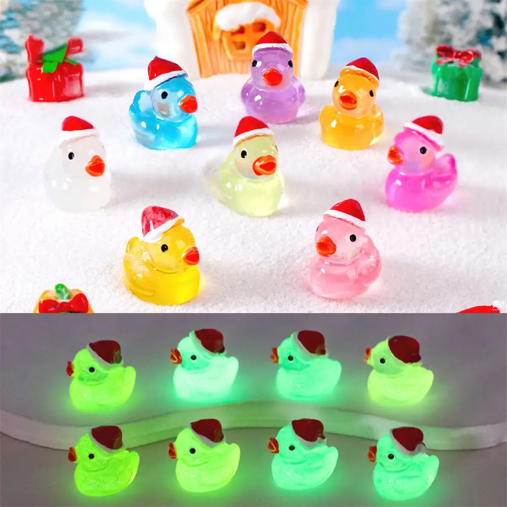 Luminous Resin Exquisite Craftsmanship Luminous Effect High Quality Resin Creative Decoration Simulation Resin Duck Ornaments