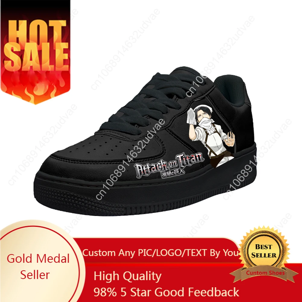 

A-Attack on Titan Casual Shoes Platform Sneakers Mens Womens Teenager Flats Sneaker Customizable Shoe 3D Kateboarding Footwear