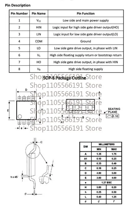 10 Pcs Electronic Integrated JY21L New Original Drive Axle SOP-8 Replaces IR2101
