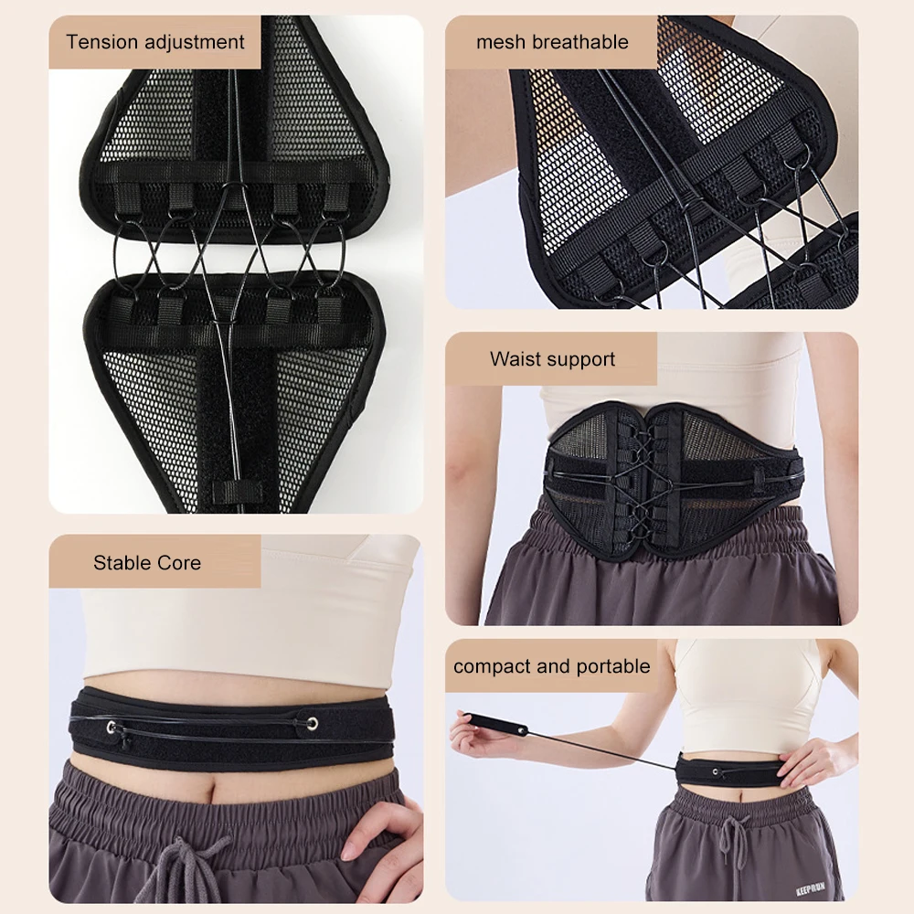 1PCS Back Brace for Women Men - Adjustable Lumbar Support Belt,Breathable & Strong Support Design For Herniated Disc,Sciatica