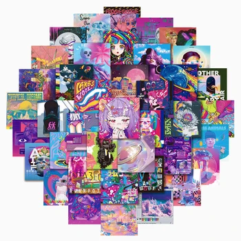 10/30/63Pcs Leuke Ins Vaporwave Meisje Cartoon Esthetische Stickers Decals Laptop Scrapbook Telefoon Koffer Cool Decoratie sticker