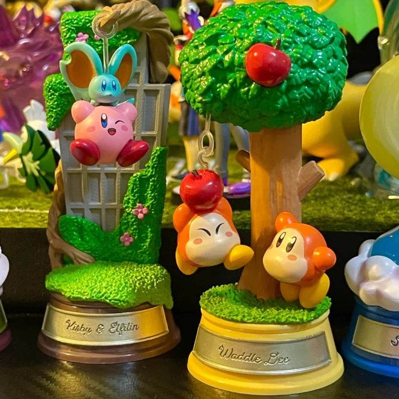 

Genuine Re-Ment Kirby Dream Land Swing Series 2 Mini Diorama Blind Box Figure Cute Hanging Display Model Kawaii Floating Toy