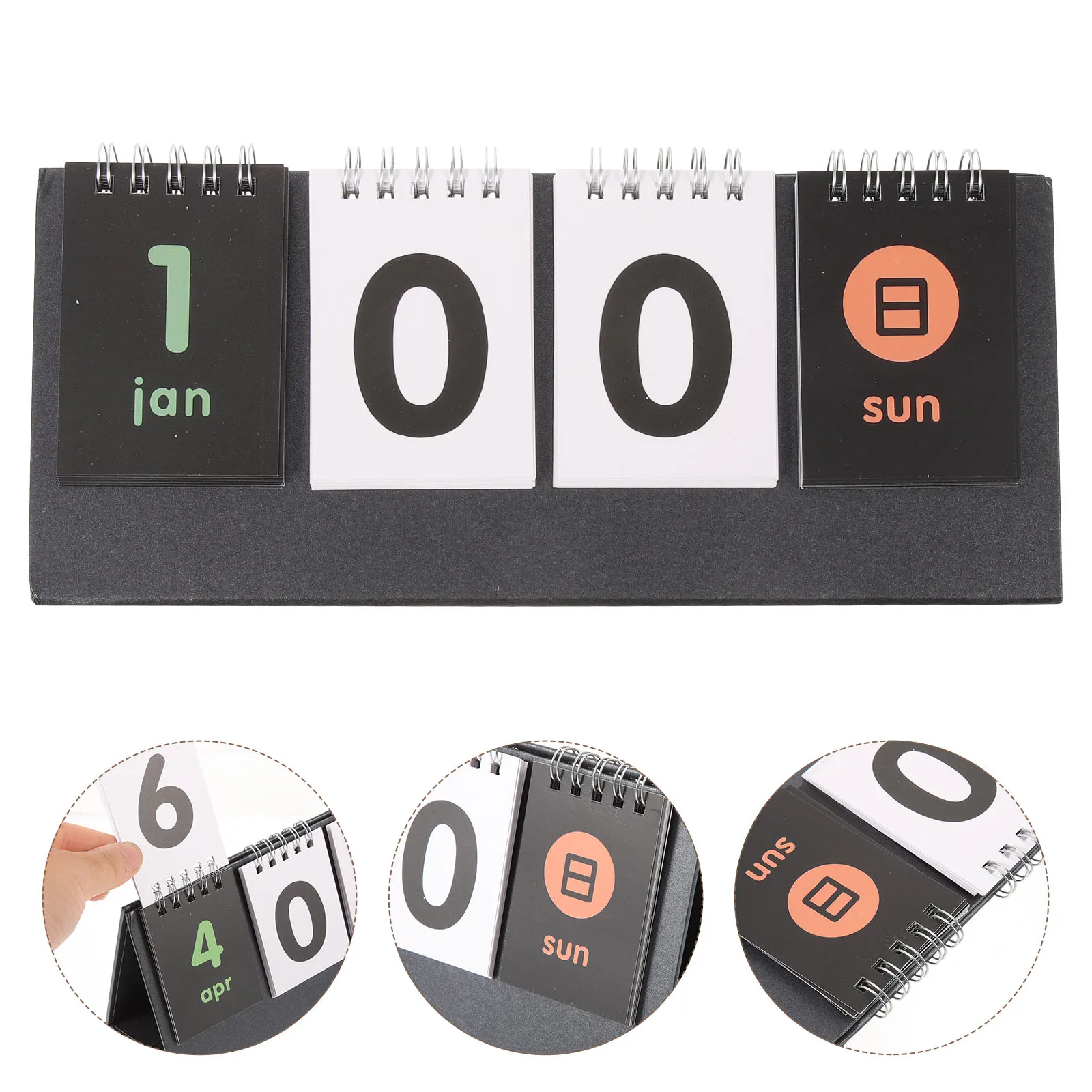 

2pcs Desktop Simple Schedule Planner For Office Home Decorative Calendar Paper Agenda Organizer Time Tracking Calendar Table