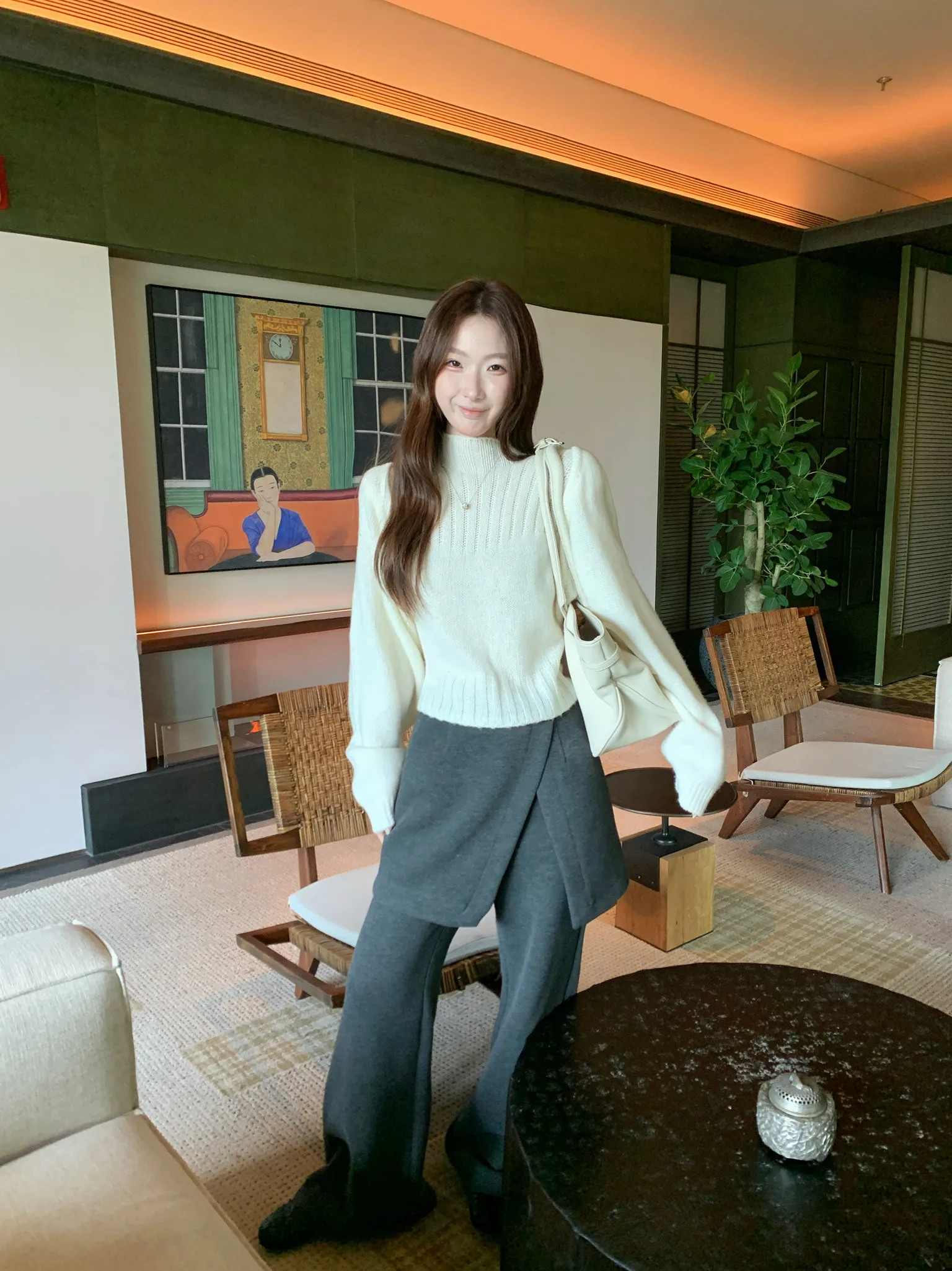 

Съемные мягкие повседневные брюки-клеш, удлиняющие ноги, универсальные, осенние, удобные женские брюки с застежкой-молнией на талии, свободный крой