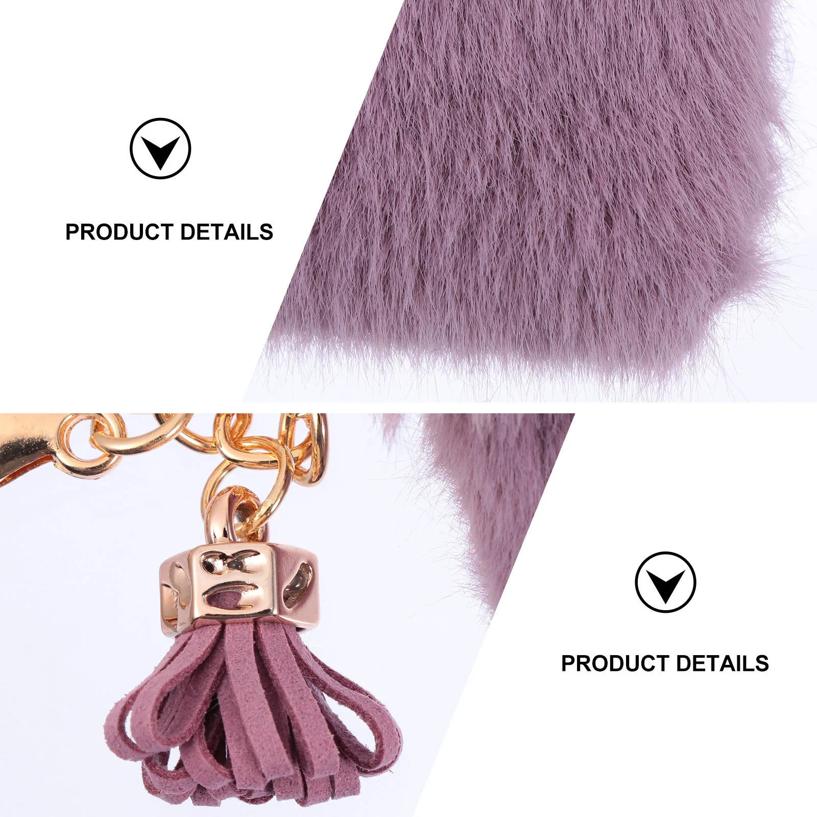 

2 Pcs Keychain Coin Purse Adorable Bag Pendant Purses Ornament Cute Gift Chains