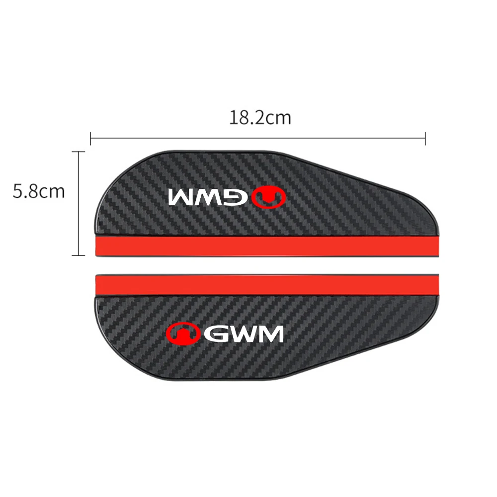 for GWM Great Wall POER m4 steed h5 jims tang 300 range  2pcs car Rearview mirror Carbon fiber Rain