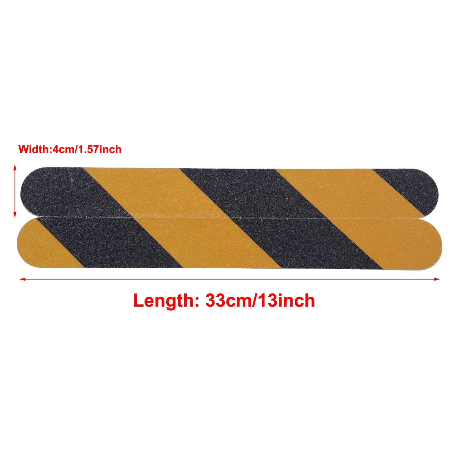 16 Pieces of Outdoor Stair Tread Anti-Slip Tape, 4cm X 33cm, Red Anti-Slip Tape for Indoor/Outdoor Stairs, Steps, Boats, Stair Treads, Safety Anti-Slip Tape
