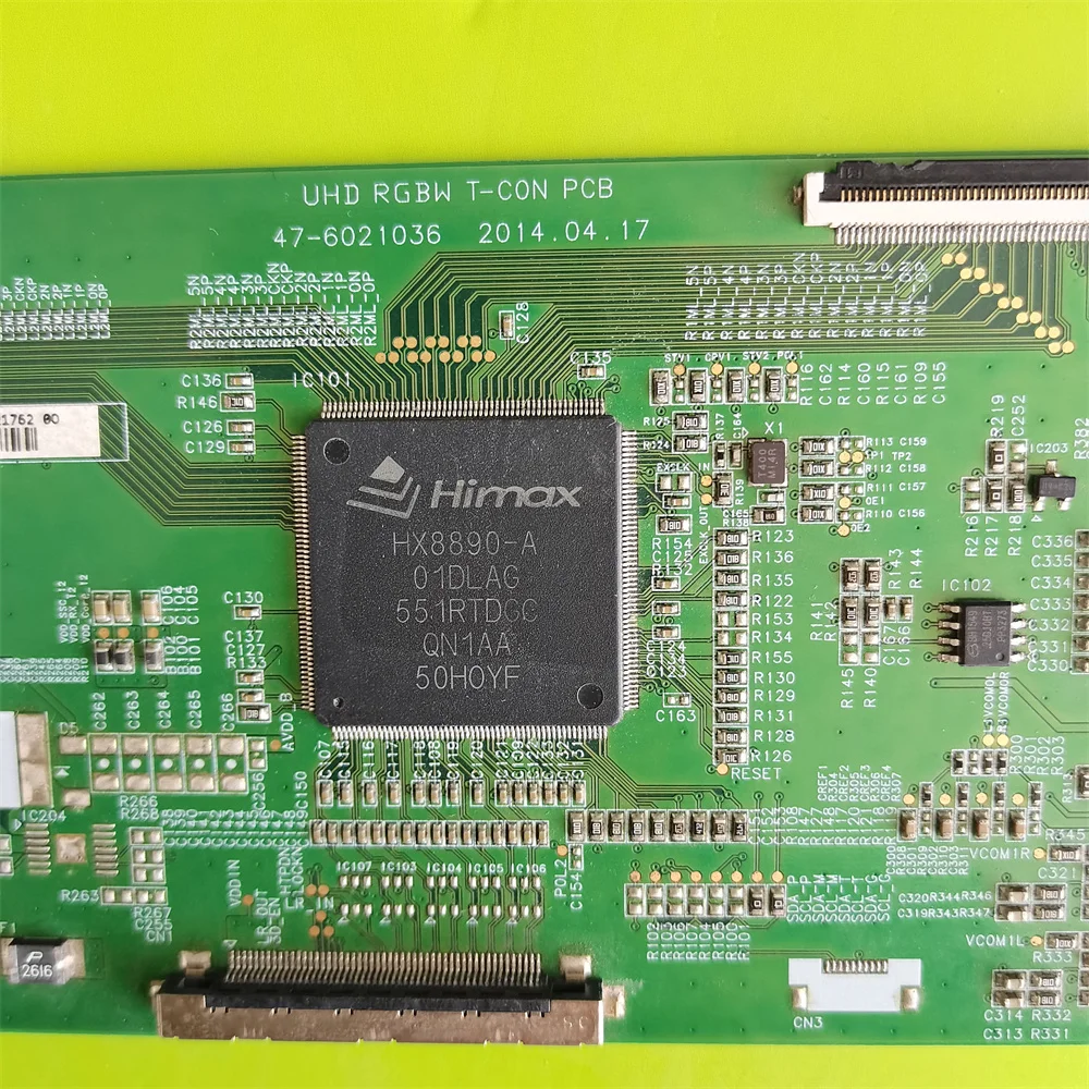 ลอจิกบอร์ด47-6021036 UHD RGBW T-CON HV490QUBB05 PCB สำหรับ49A1U LED49R90U 49U1 49PUF6261/T3