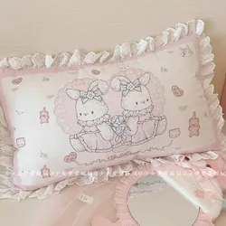 Princess Pillowcases With Ruffles Multiple Sizes Pillow Cover Comfortable Cartoon Pillow Case For Adults Kids