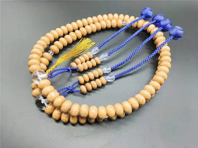 Palm-tree Seeds Japanese Shingon Buddhism Prayer Beads Japan Tantrism Chanting 108 Beads Mala Rosary Beads