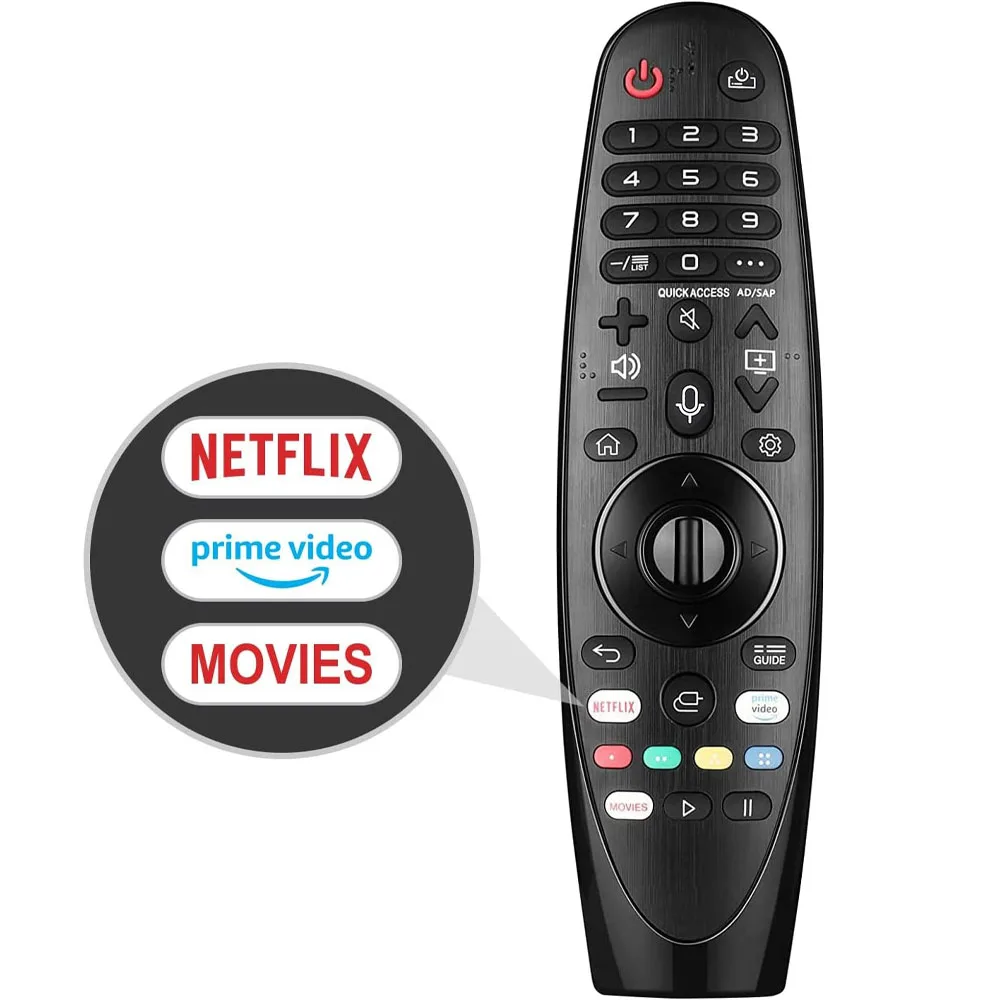 Hunnesor Replacement Remote Control for LG Smart TV 2020 2019 2018 2017 UHD OLED QNED NanoCell 4/8K with Voice & Pointer