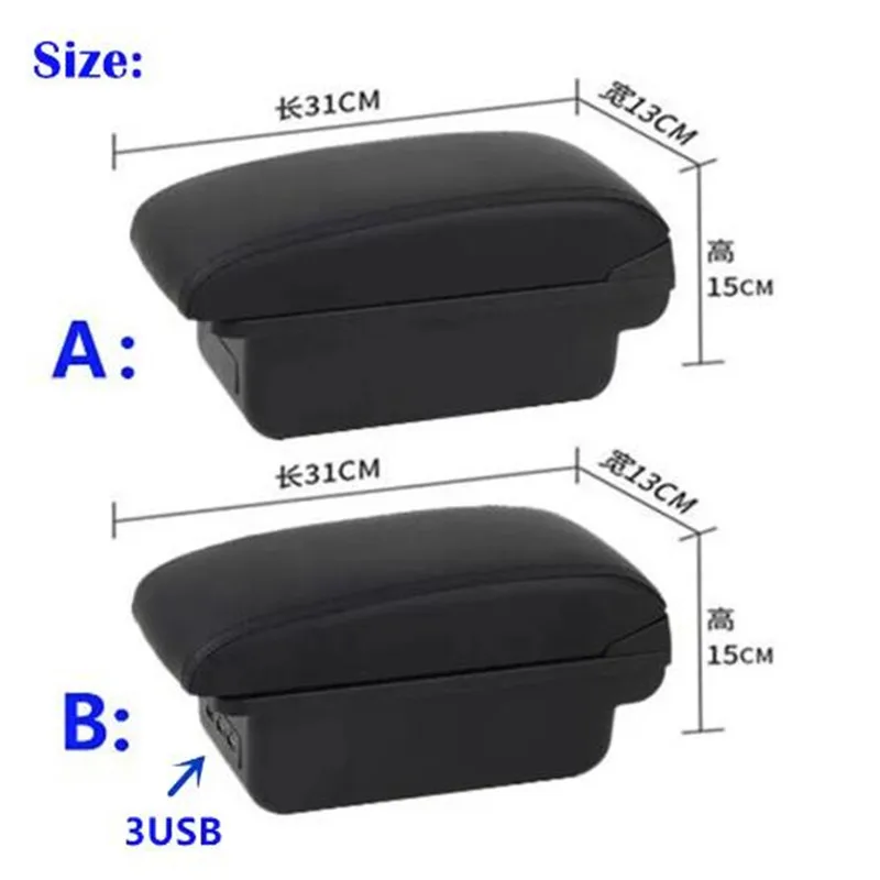 For Toyota Hilux Armrest box For Toyota Hilux Car Armrest Interior Dedicated Retrofit Center Storage box Car Accessories