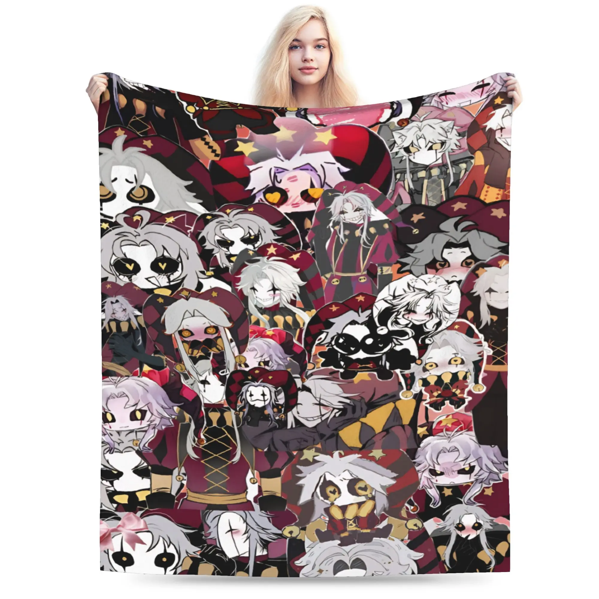 Comfortable Pierrots The Freak Circus Blanket Merch Bedding Decorative  Blanket Throw Lightweight Thin Fleece for Travel