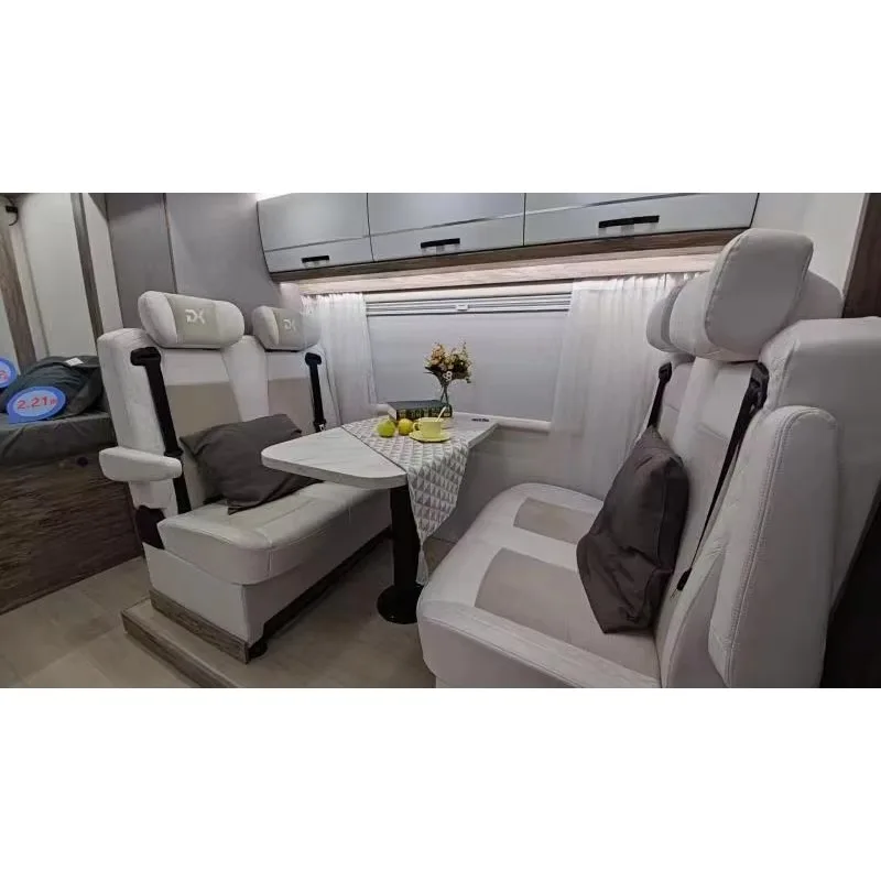 Pied de Table pneumatique en aluminium, haute réglable, avec châssis rotatif et cadre de traduction à quatre voies, pour camping-car, 2026