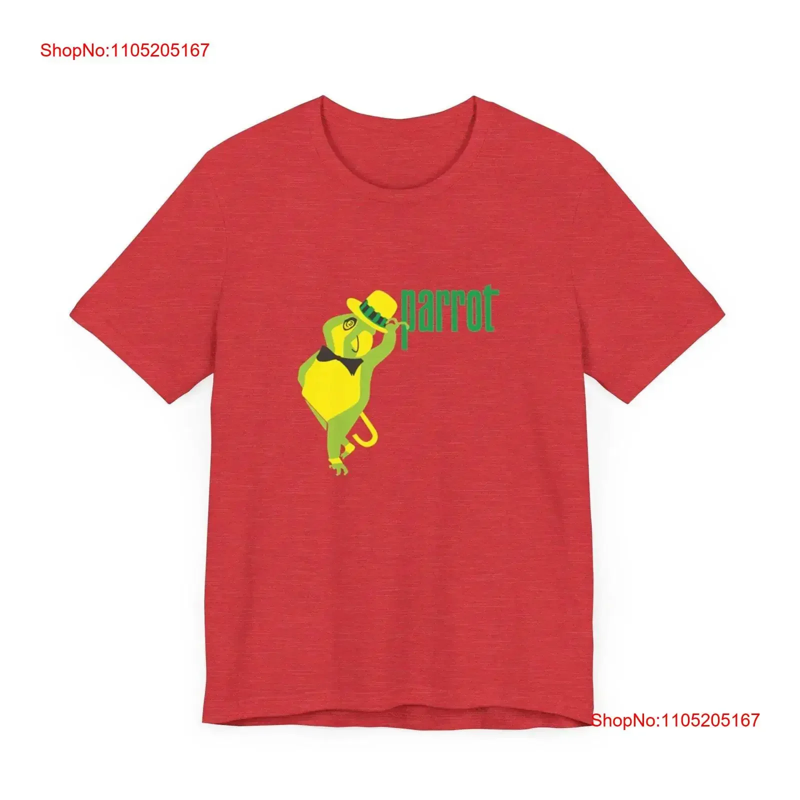 

Vintage Parrot Records Label Logo Jersey T Shirt vintage Washed Casual Stylish Versatile Soft graphic designer clothes homme