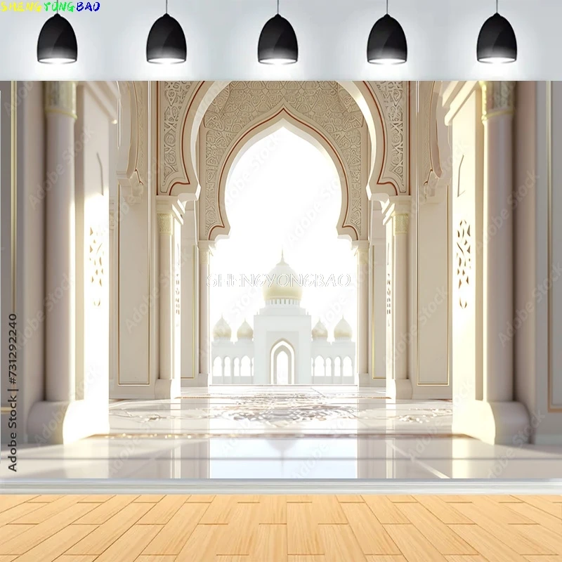 Роскошная просторная комната, арки в стиле барокко, колонны, фоны в стиле рококо, дверной проем, сложная резьба, свадебный фотофон LK-01