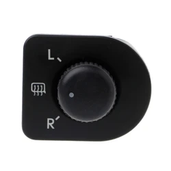Wearproof Car Side Mirror Replacement 1J1959565F Black Adjust Button Knob Replacement Easy to Install