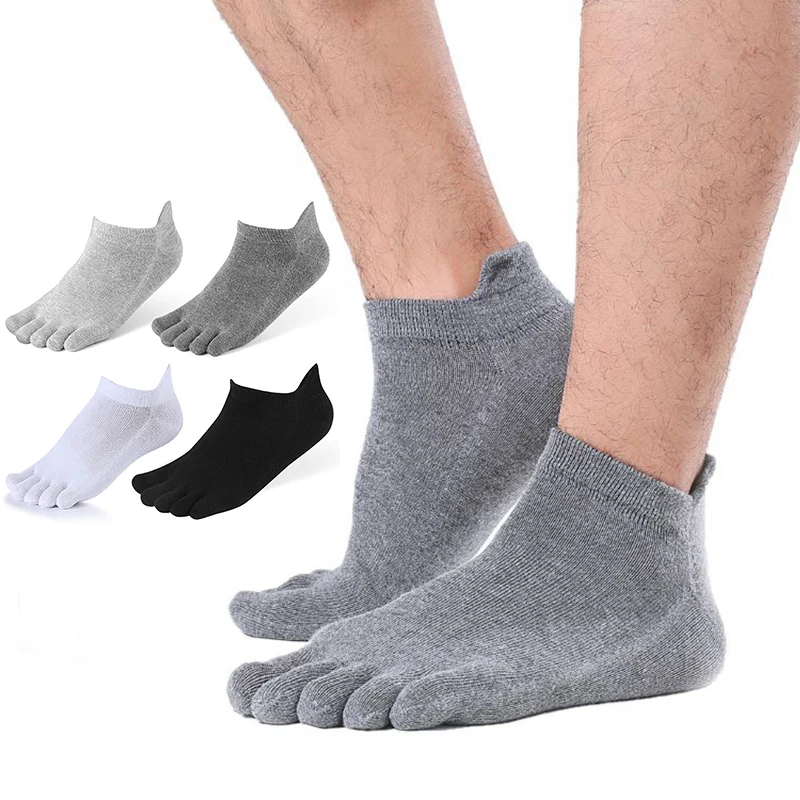 Baumwolle Atmungsaktive Lustige Zehen Finger Socken männer Kurze Knöchel Boden Sport Socke Weiche Einfarbig Unisex Hohe Qualität Casual socken