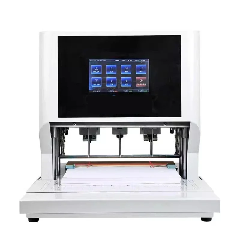 Upgrade 6350A Special Punching Machine For The Cover Of Wire Wound Leather Archives