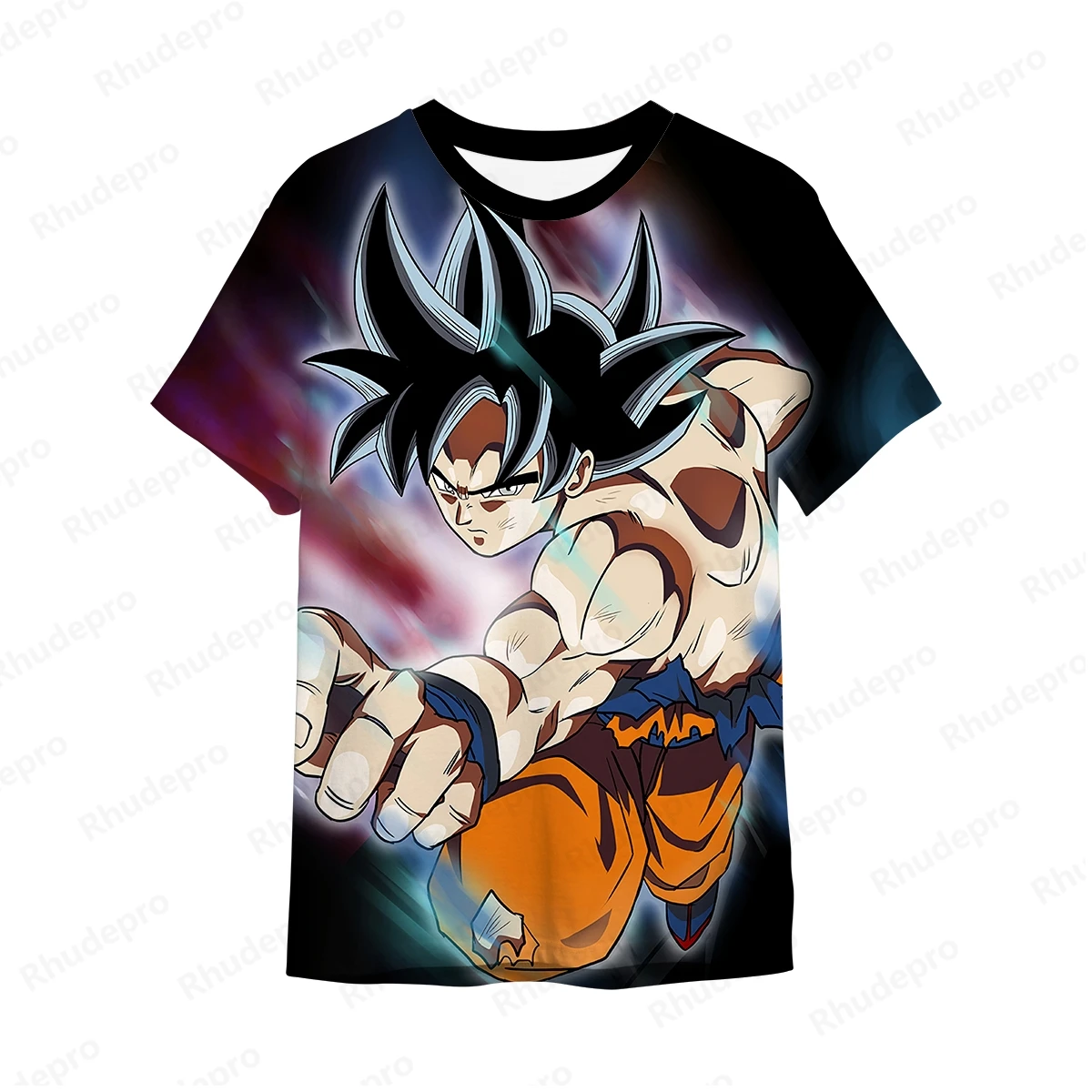 

Goku Printed T-shirt Vegeta Dragon ball anime Men High Quality Tops Y2k Short Sleeve 2024 Men's Streetwear Harajuku Style