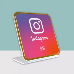 Акриловая подставка для ресторанного стола, подставка для обзоров в Instagram, Google, Facebook, Snapchat, Whatsapp, tripadviser, соцсети