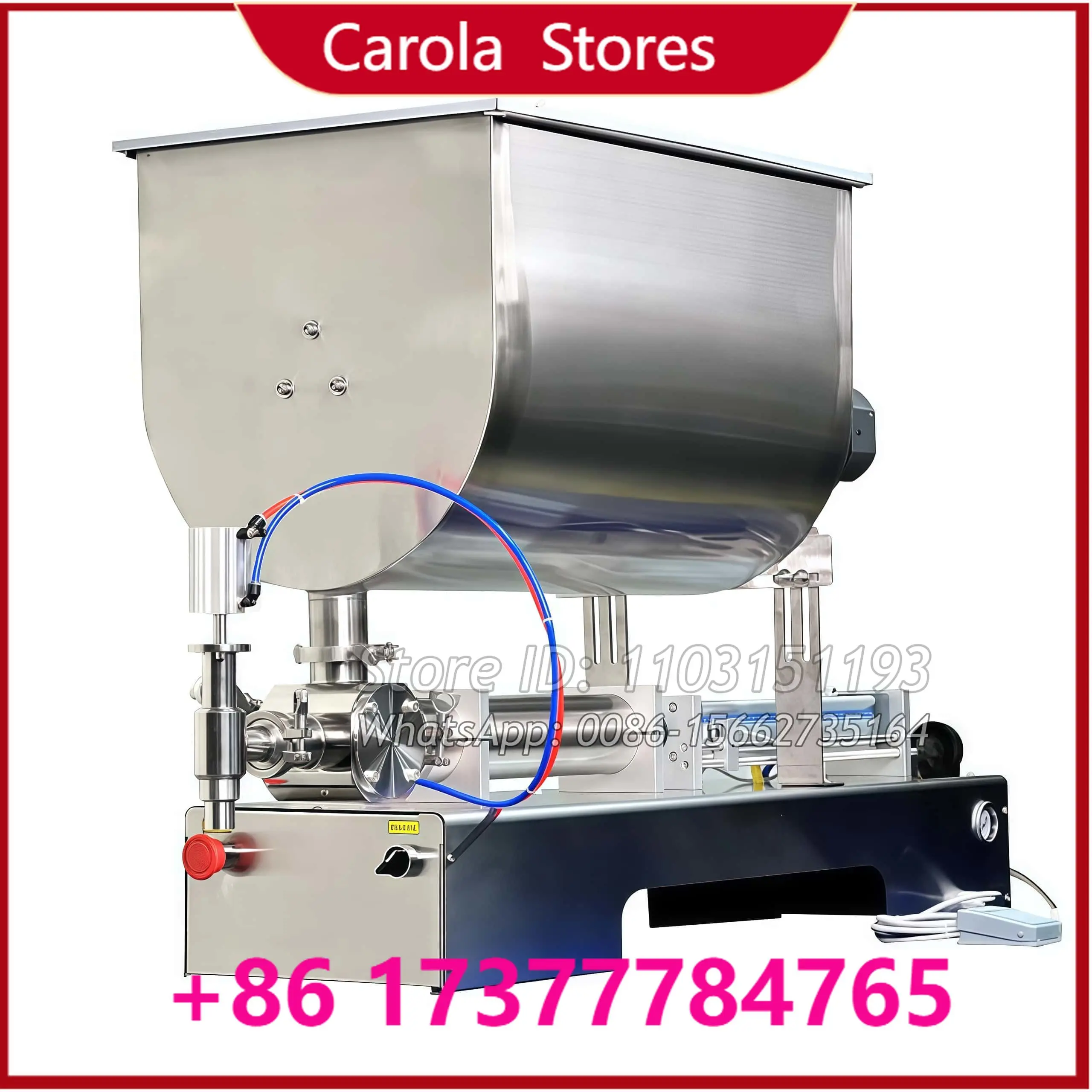 Automatic U-shaped Filling Machine with Mixing Honey Peanut Butter Chocolate Soy Tomato Sauce Cream Paste Filling Machine