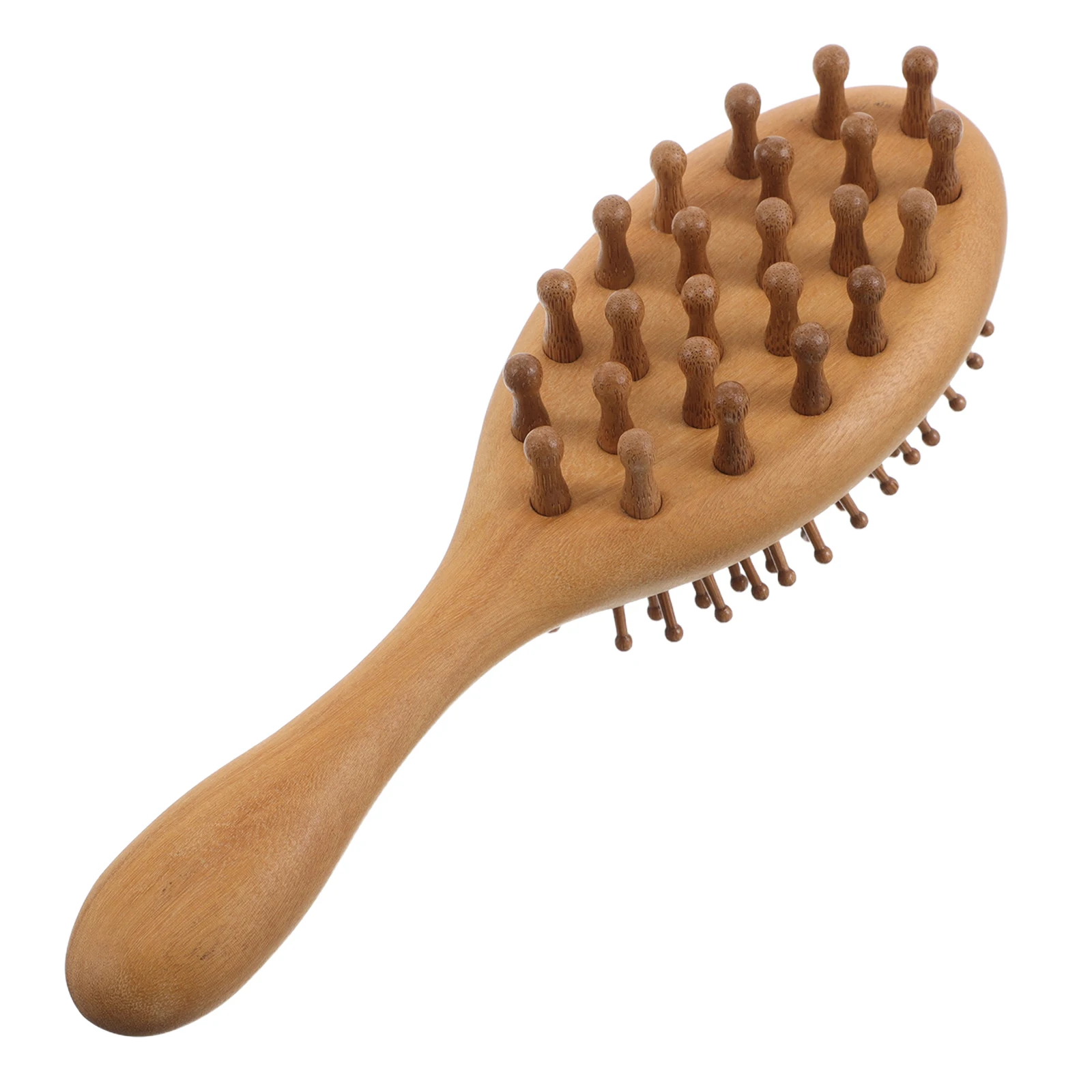 

Wooden Scalp Comb Sandalwood Dual-Sided Massager Cushion Design Detangling Hair Comb Anti Static Scalp Massage for Thick Curly