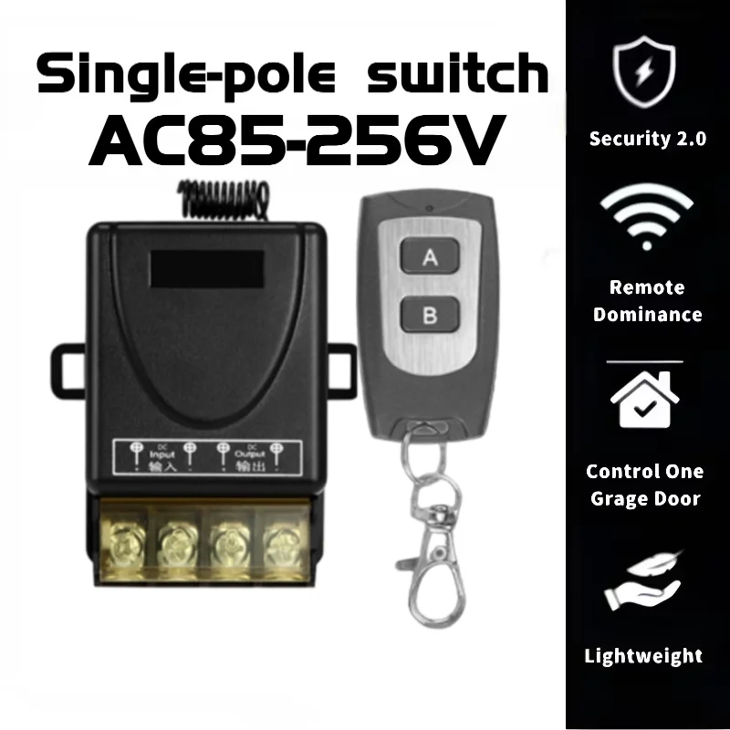433MHZ Wireless Remote Control Switch AC 110V 220V 30A Relay Receiver Transmitter  Water  Pump Motor LED Electric Appliance