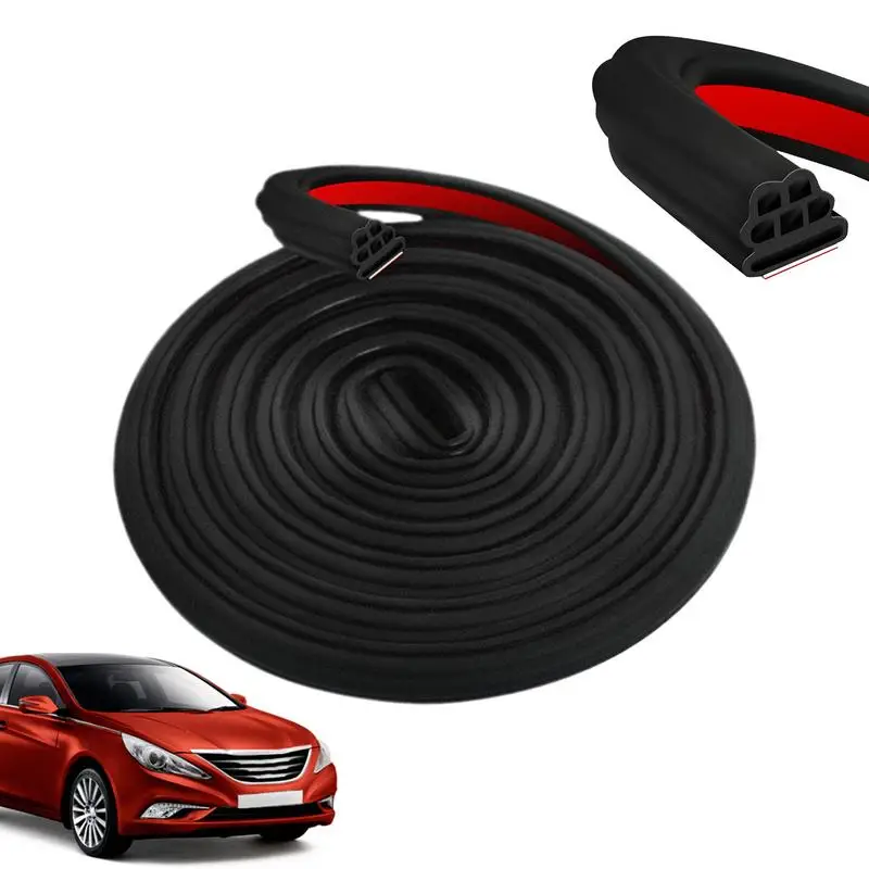 

seametal Car Door Seal Strip Rubber Double Layer Sealing Protector Soundproof Waterproof Weather Strips For Car Door Hood Trunk