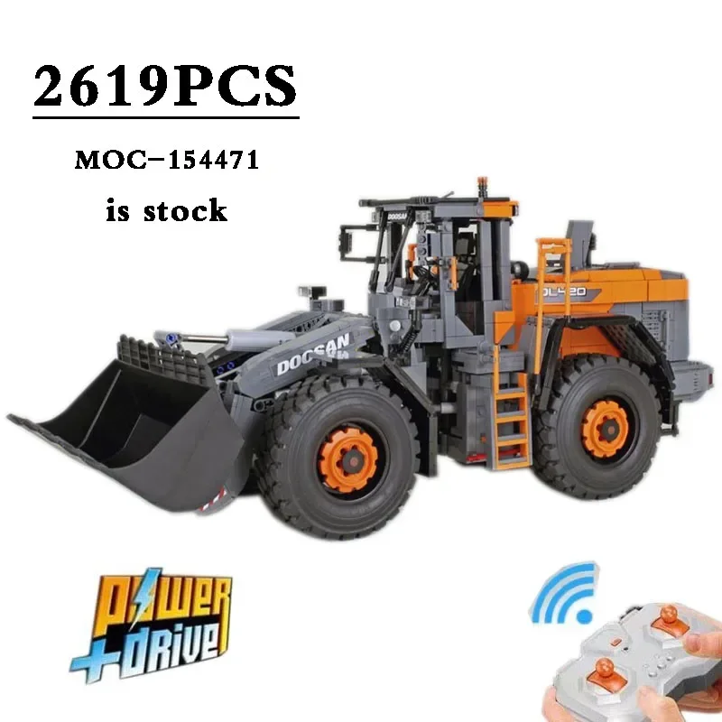 MOC-154471 klocki DOOSAN DL420-7 koparka klocki 2617 szt. Zabawki dla dzieci prezenty świąteczne