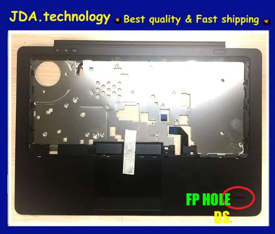 

MEIARROW New Palmrest topcase for Dell Latitude E7440 Upper cover Keyboard bezel Touchpad Electronic parts FP hole