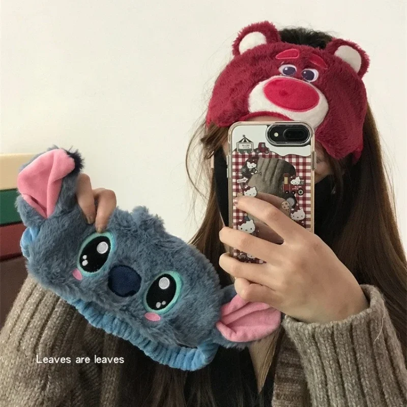 

Мультяшный стежок Lotso тени для век прекрасный плюшевый дорожный затемняющий повязка на глаз милый сон с повязкой на глаза здоровье спальный щит уход за глазами