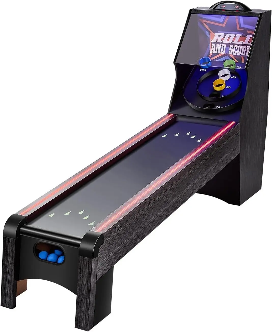 

Классический аркадный игровой стол со светодиодным бомбардиром, звуком и автоматическим возвратом мяча для домашнего отдыха