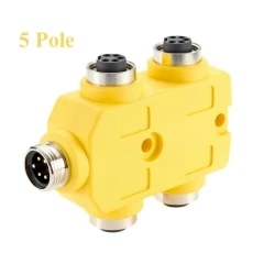 4-polige 4-Port 7/8"-16UNF Mini-Change Parallelverdrahtete Verteilerbox IP67 MPLS Zusatzstrom-Anschlusskasten Rundsteckverbinder – Detail 3