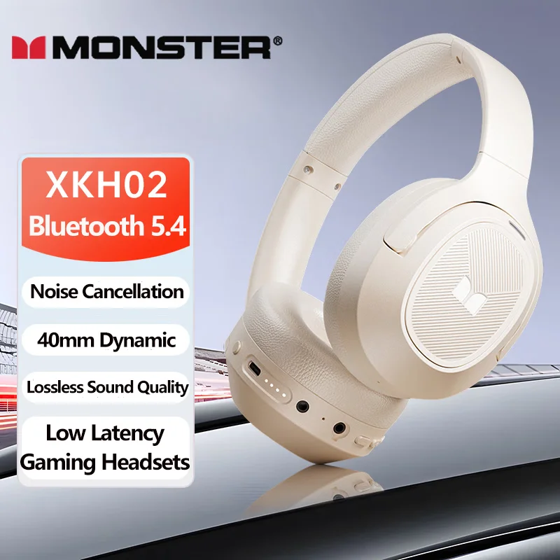 Choice Monster XKH02 Kabelloses Bluetooth 5.4-Gaming-Headset, 35 Stunden lange Akkulaufzeit,