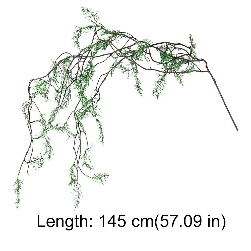 Simulated Green Artificial Black Bone Vine Evergreen DIY Fake Hanging Ivy Plants Flexible Built-in Wire