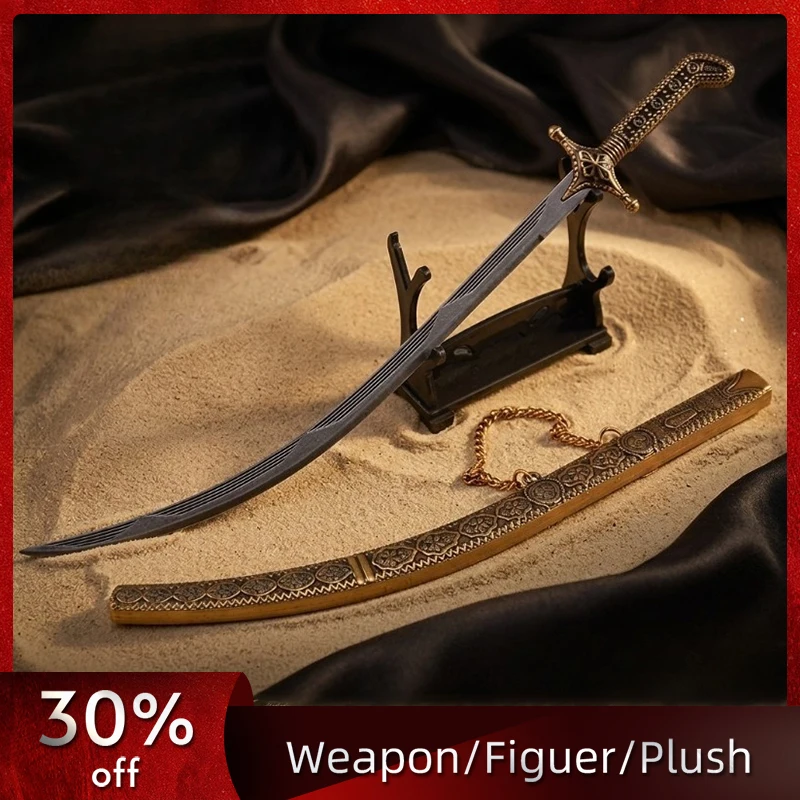

26cm/10.24in Katana Arabic Sword with Sheath Game Peripherals Cosplay Toy Sports Model Props Collectible Desk Crafts Funny Gifts