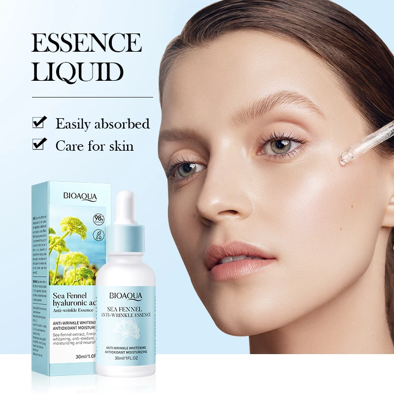 

Sea Fennel & Hyaluronic Acid Anti-Wrinkle Face Serum Firming Deep Hydration moisturizing Whitening Face Essence Beauty Skincare