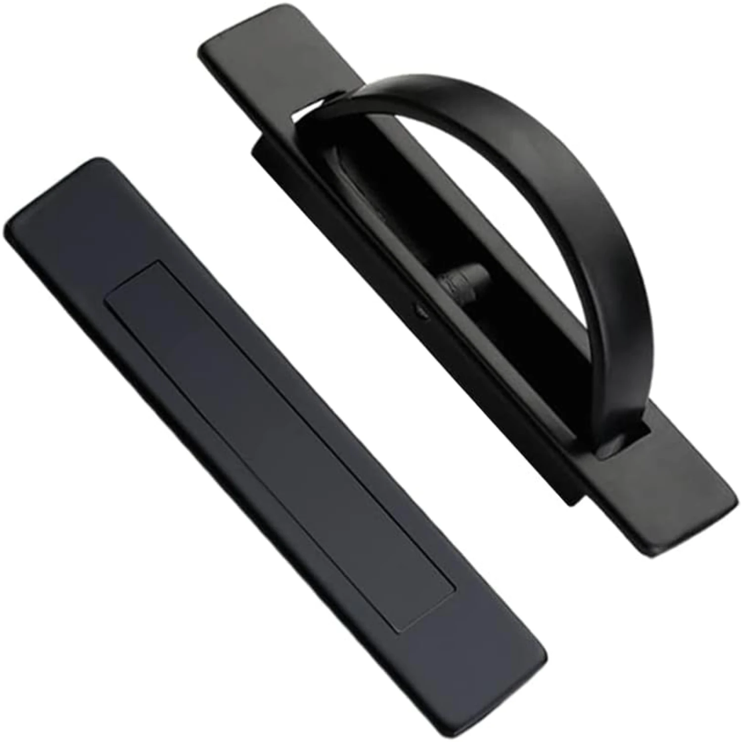 

Hidden Concealed Door Pulls Handles Zinc Alloy Cabinet Drawer Handle Cabinet Closet Black