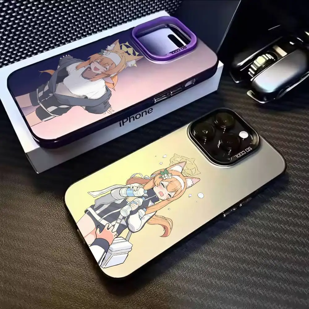 

Iochi Mari Cute Blue Archive Phone Case For iPhone 17,16,15,14,13,12,11,Mini,Pro,E,MAX White Matte Shockproof Cover