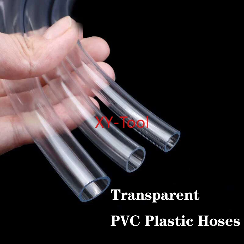 

Transparent PVC Plastic Hoses High Quality Water Pump Tube ID2 ~25mm PVC Soft Pipe for Garden Hose Watering Plants and Drainage
