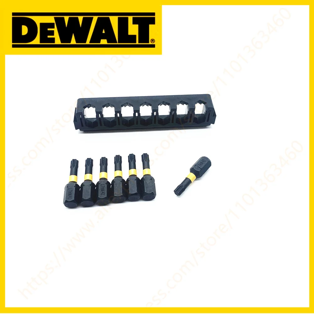 DEWALT 25MM T20 7PCS Impact Forets Haute Vitesse En Acier Dur Métal Tournevis Lot Tête Ensemble
