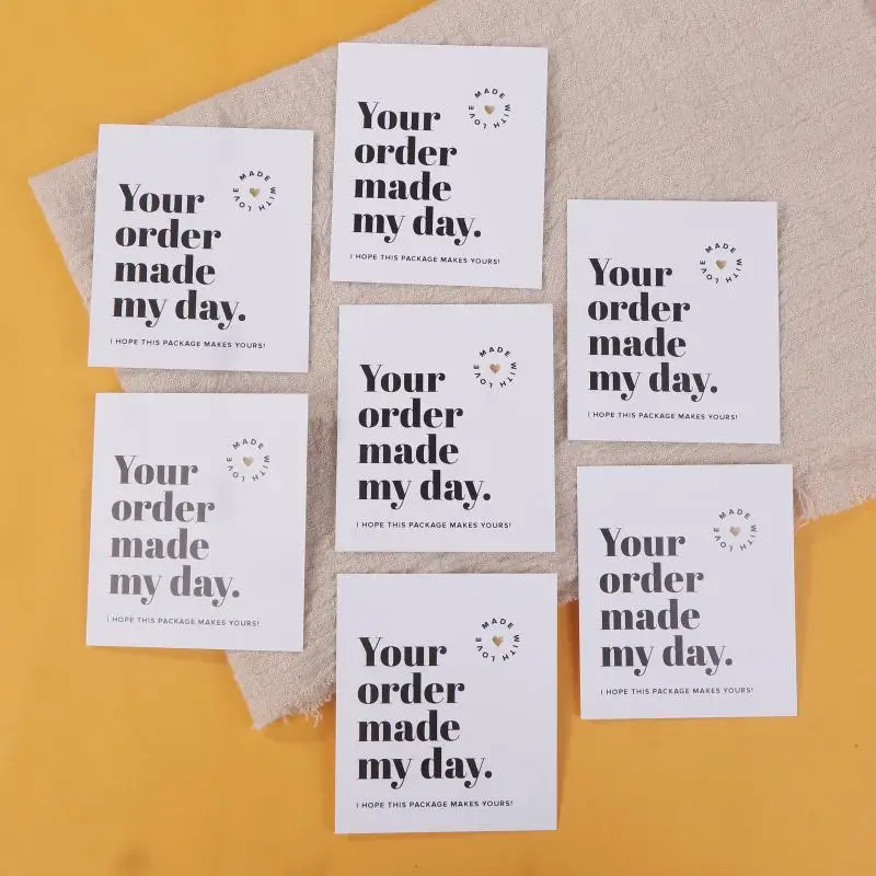 50 قطعة من بطاقات الشكر للشركات الصغيرة، شكرًا لك على ملاحظات لدعم بطاقات الأعمال الصغيرة الخاصة بي.