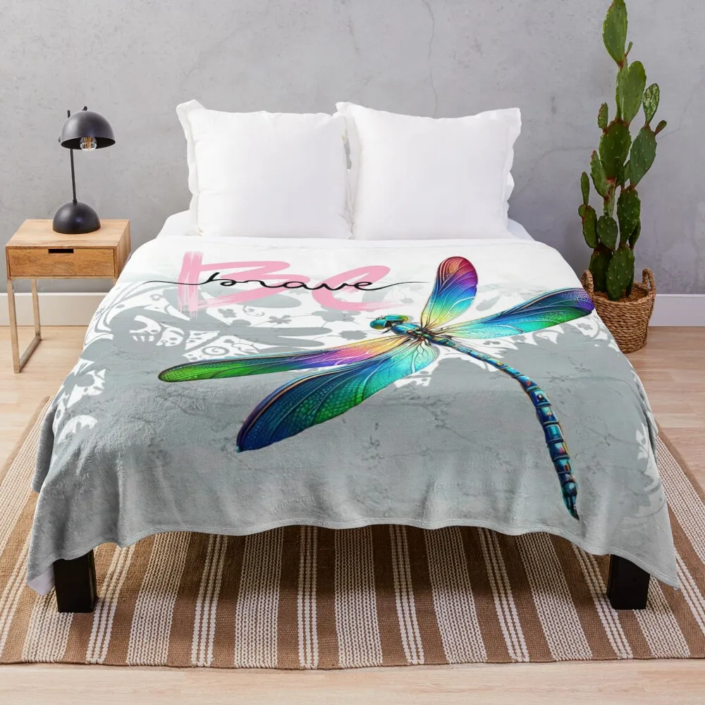 Prism Wings: The Essence of Change Throw Blanket Decorative Sofas Comforter Blankets