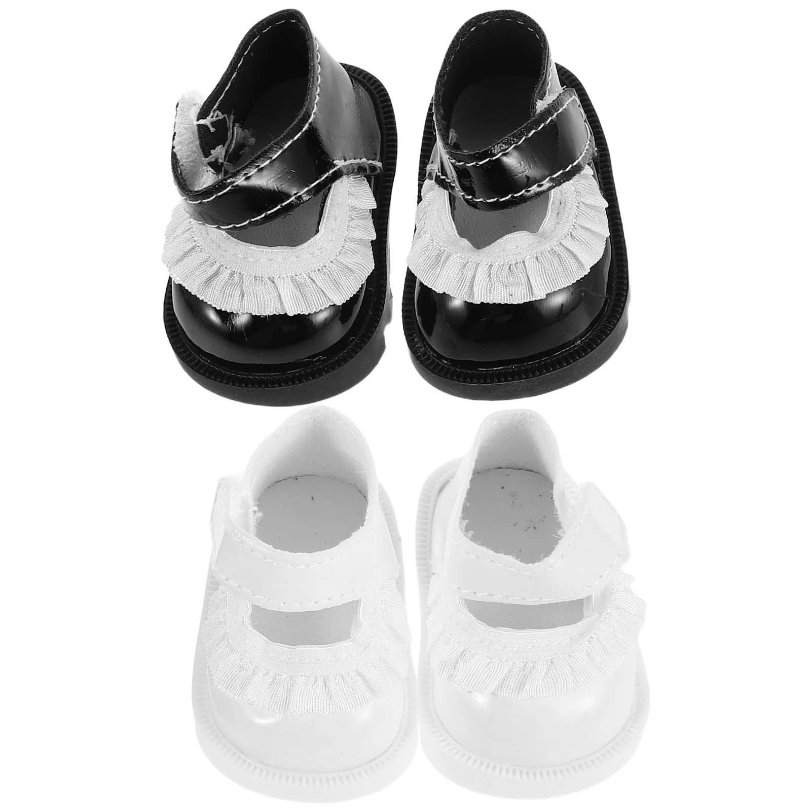 2 أزواج صغيرة الدانتيل تقليم الأحذية استبدال ل 20 سنتيمتر الفتيات حديثي الولادة فستان اكسسوارات مصغرة منزل المشهد الزينة