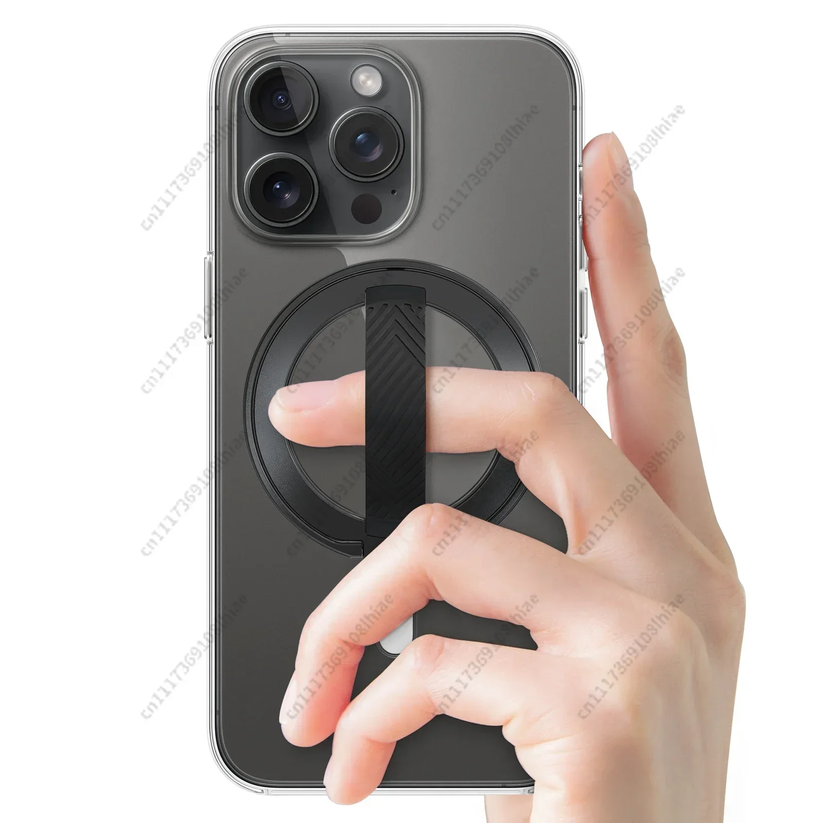 MagSafe Wireless Charging Phone Grip Stand Silicone Finger Strap Removable Magnetic Ring Holder