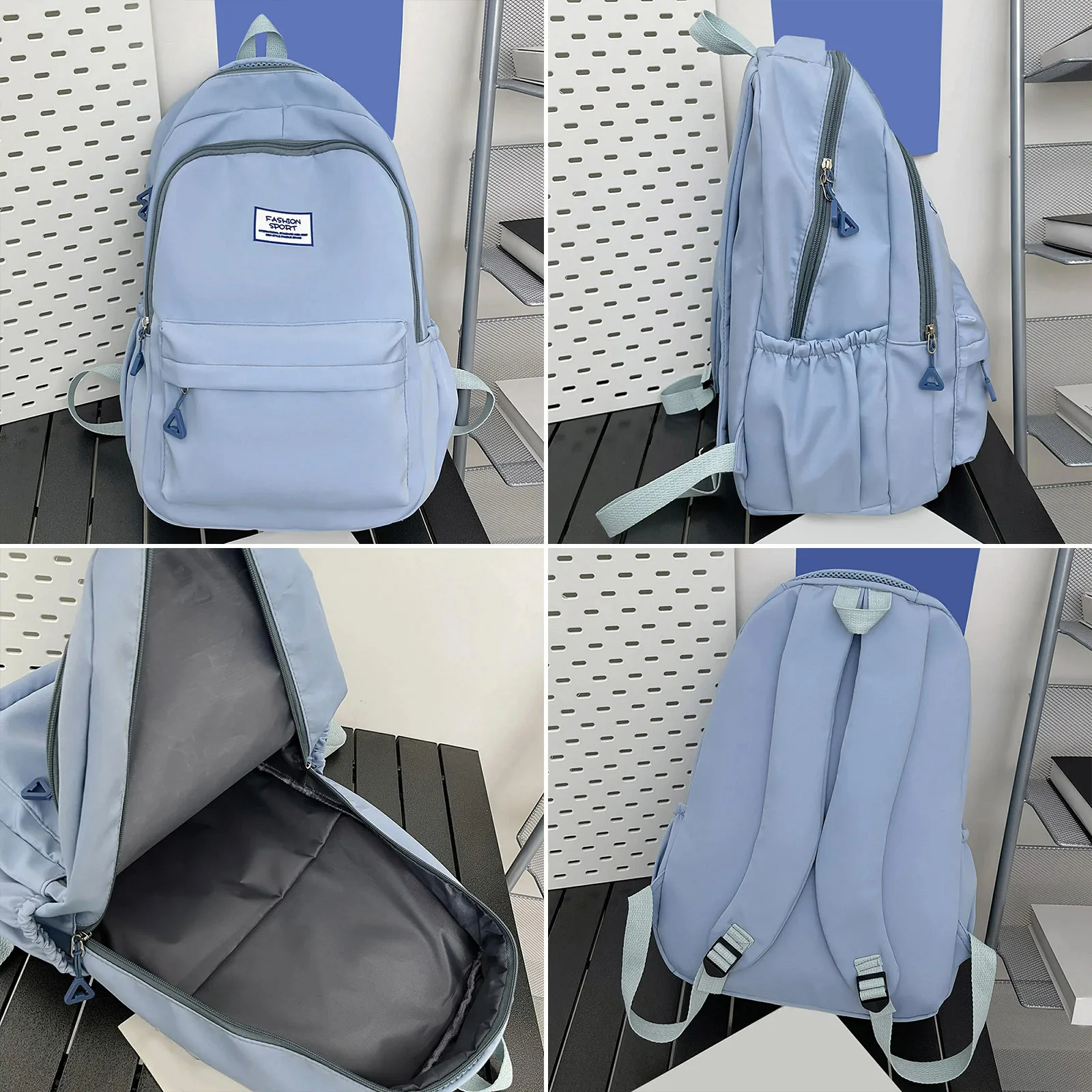 Schoolbag Male Junior High School Students High School Large Capacity College Students Middle School Students Teenage Girls Boys