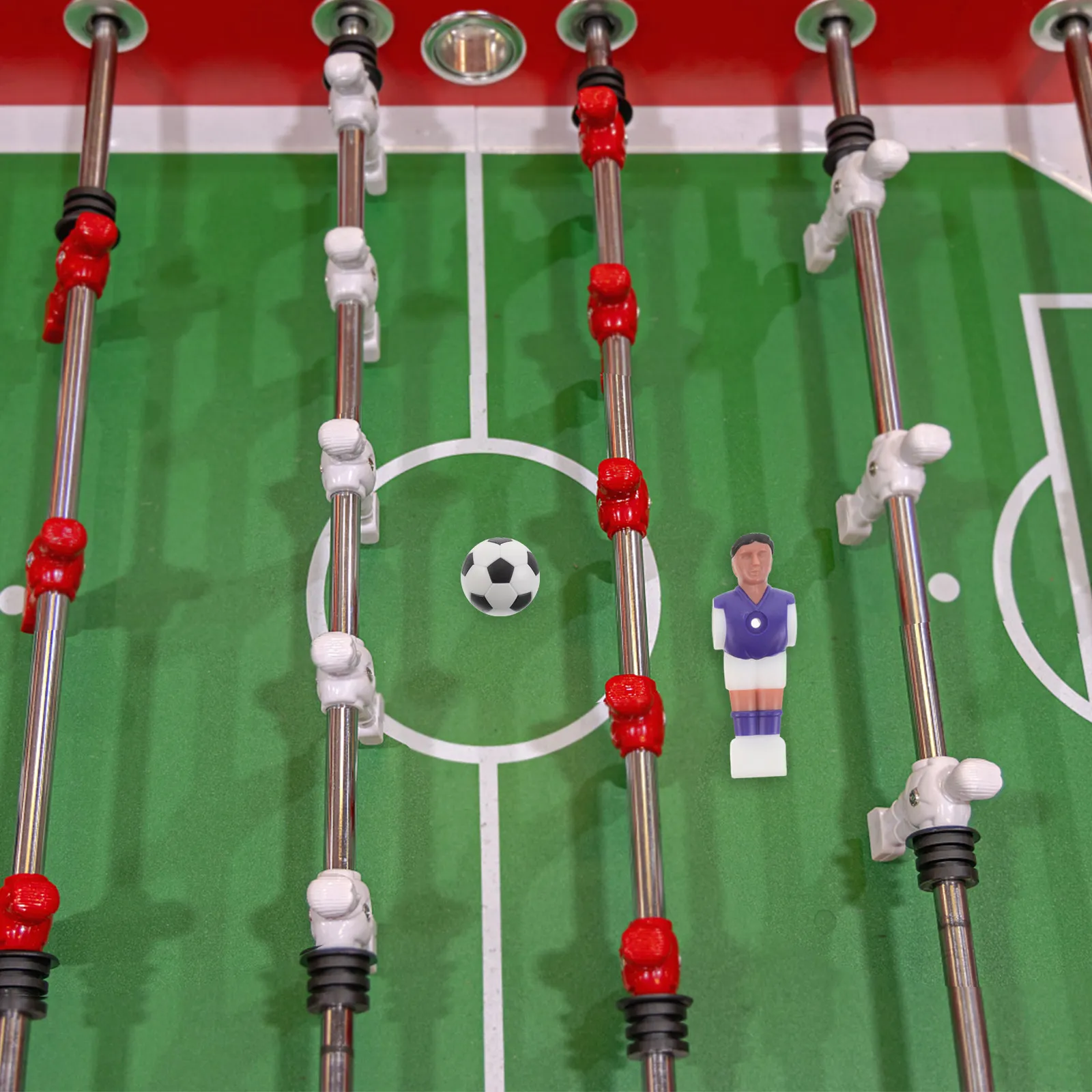 1 Set Tabletop Soccer Players Figures Miniature Football Player Figurines Resin Markers For Foosball Tables Replacement Party