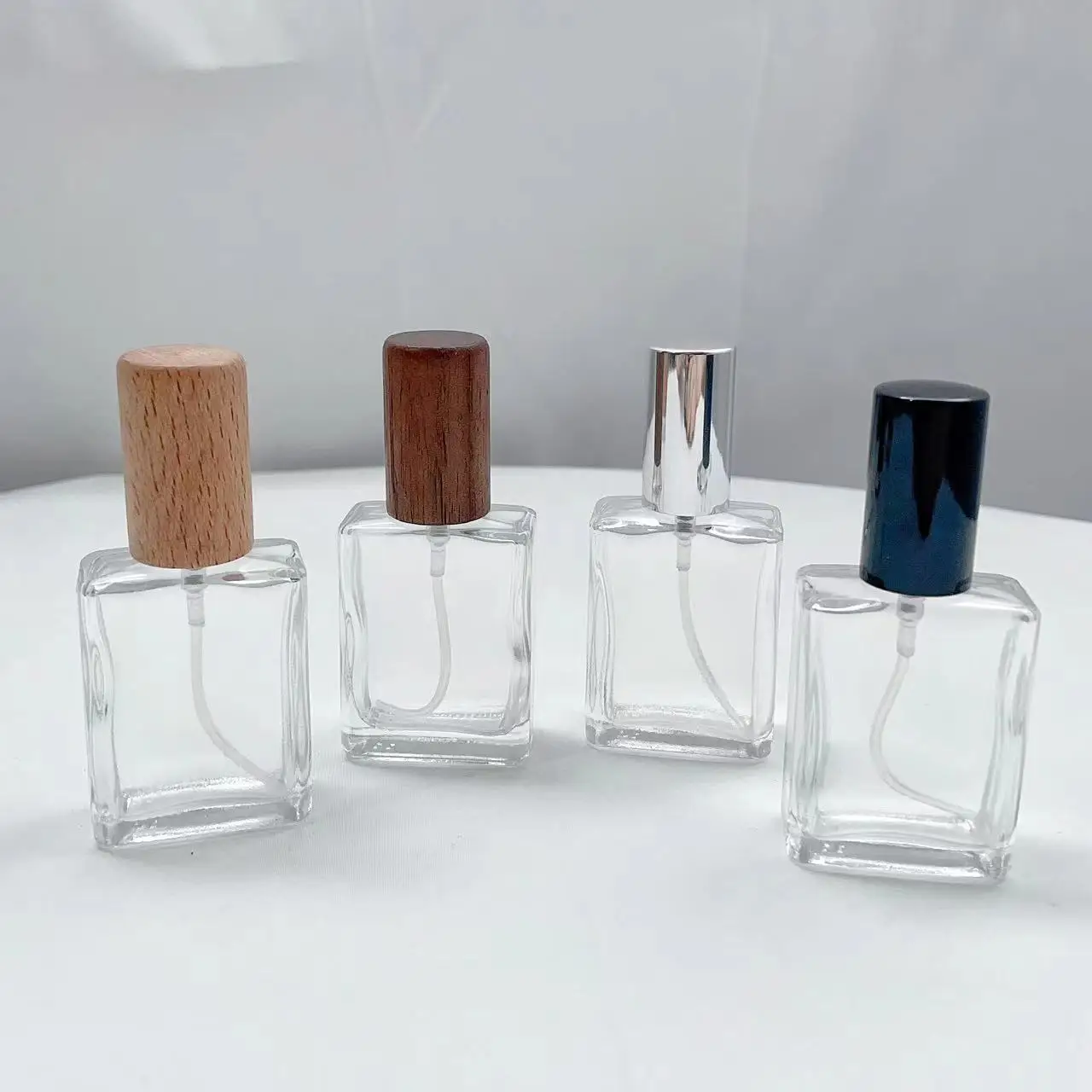 15ML Square Portable Push Sprayer Bottle Small Volume Sample Empty Bottle Cosmetic Dispenser Bottle Refills